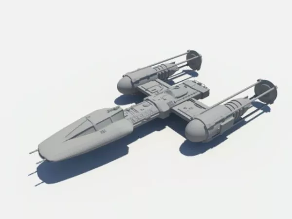 Starfighter Futuristic Spaceship 3d model