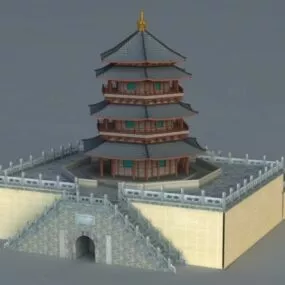 Chinese Pagoda 3d model