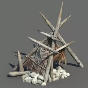 Primitive Tent 3d model