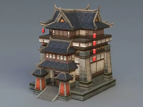 Chinese Building 3d model Chinese Building 3d model