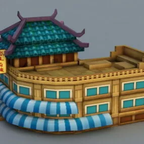 Anime Store Building 3d model