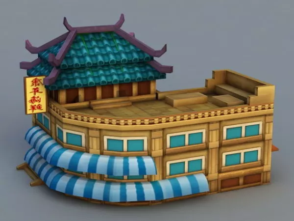 Abandoned Store House 3d model