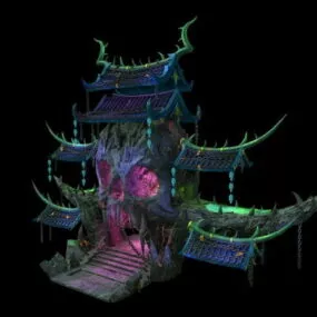 Demon Tower Building 3d model