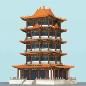 Pagoda Building 3d model