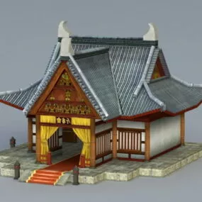 Ancient Chinese Reception Hall 3d model