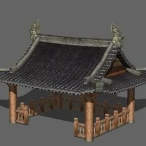 Traditional Chinese Garden Pavilion 3d model