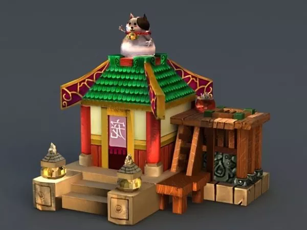 Cartoon Pet Store 3d model Cartoon Pet Store 3d model
