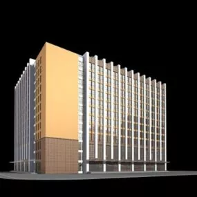 Modern Office Building Exterior 3d model