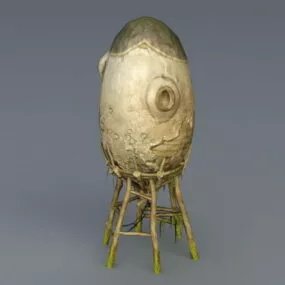 Primitive Tribe Building 3d model