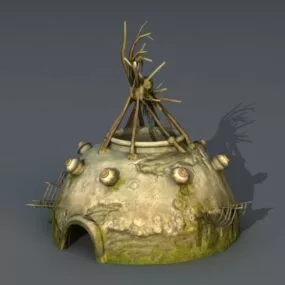 Primitive Tribe House 3d model