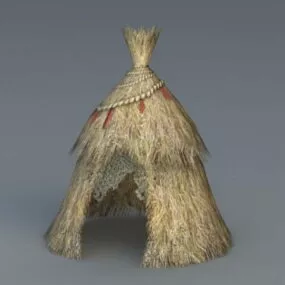 Thatched Hut 3d model
