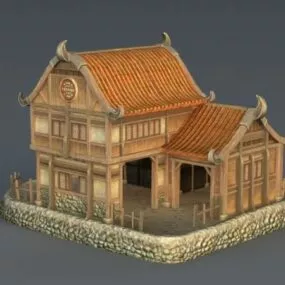 Rich Medieval House 3d model