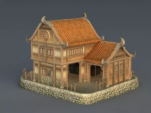 Rich Medieval House 3d model Rich Medieval House 3d model