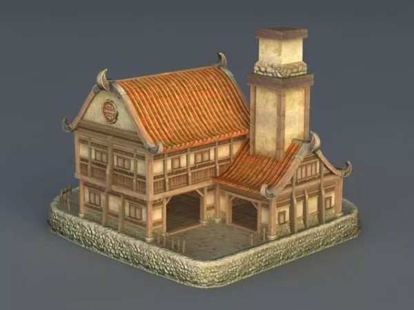 Medieval Noble House 3d model Medieval Noble House 3d model