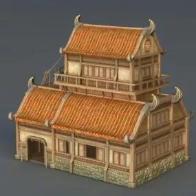 Medieval City Building 3d model