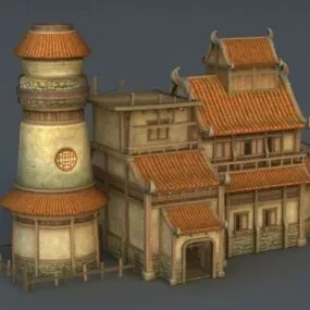 Medieval Tavern And Inn 3d model