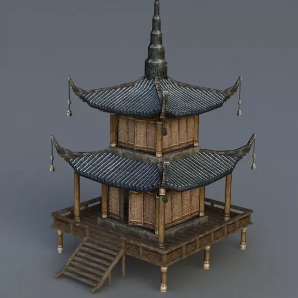 Ancient Building Chinese Pagoda 3d model