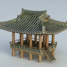 Asian Gazebo 3d model