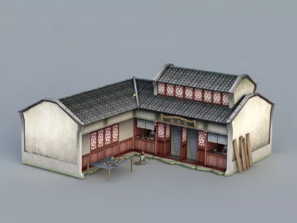 Ancient Chinese Medical Clinic 3d model Ancient Chinese Medical Clinic 3d model