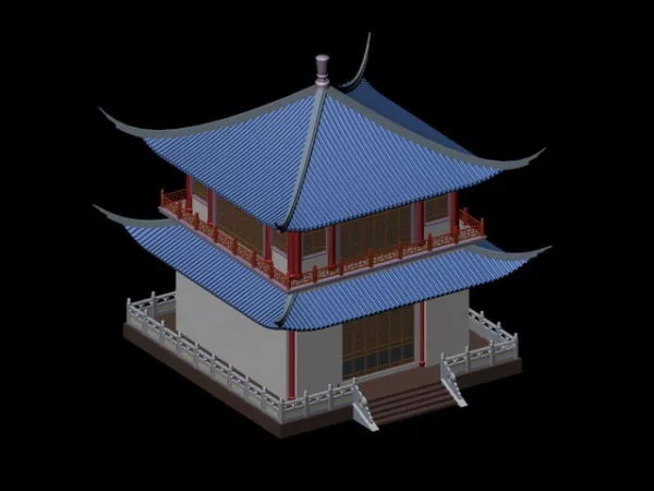 Monument Temple Building 3d model