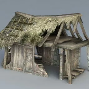 Destroyed House 3d model
