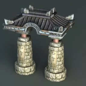 Ancient Stone Arch 3d model