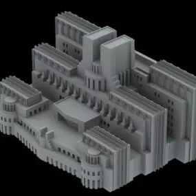 Sis Building In London 3d model