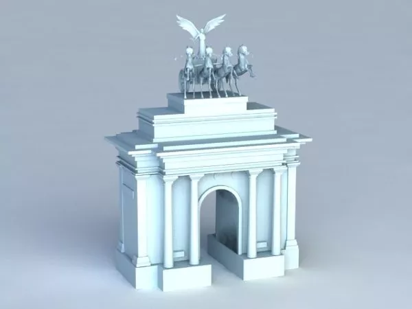 Wellington Arch London 3d model Wellington Arch London 3d model