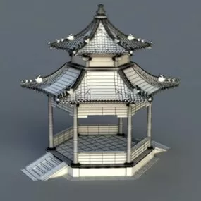 Chinese Gazebo Design 3d model