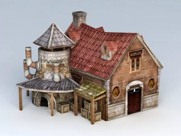 Medieval Blacksmith Workshop 3d model Medieval Blacksmith Workshop 3d model