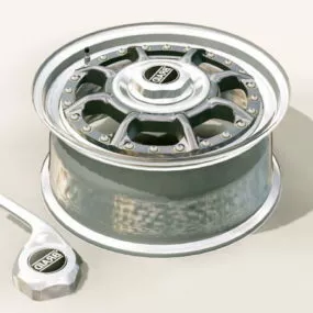 Braid Wheel Rim 3d model