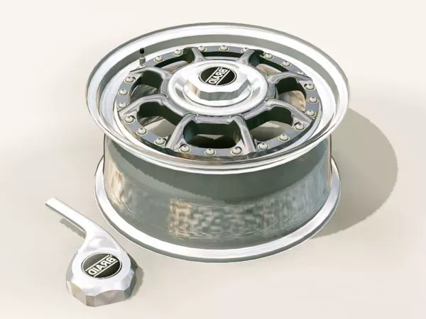 Braid Wheel Rim 3d model Braid Wheel Rim 3d model