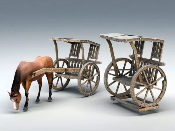 Sculpture Horse Tableware 3d model