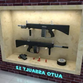 Auto Assault-12 Shotgun 3d model