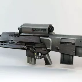 Xm29 Oicw Assault Rifle 3d model