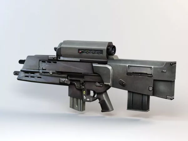 Xm29 Oicw Assault Rifle 3d model Xm29 Oicw Assault Rifle 3d model
