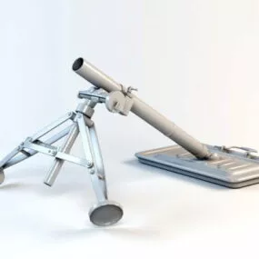 82mm Mortar 3d model