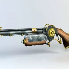 Steampunk Rivet Gun 3d model