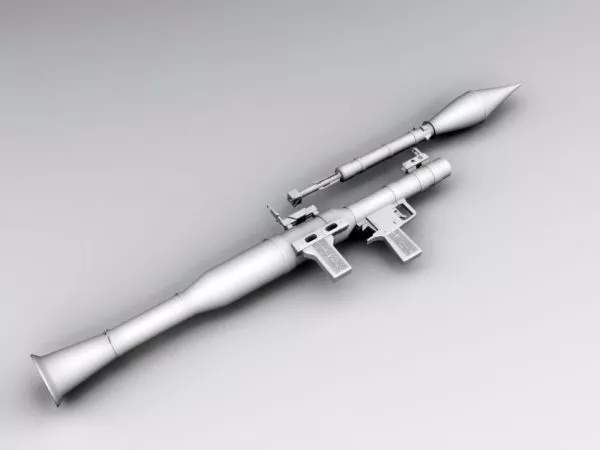 Rocket Launcher Lowpoly Weapon 3d model