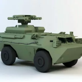 Anti-tank Missile Launcher Vehicle 3d model