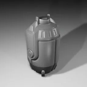 Futuristic Grenade 3d model