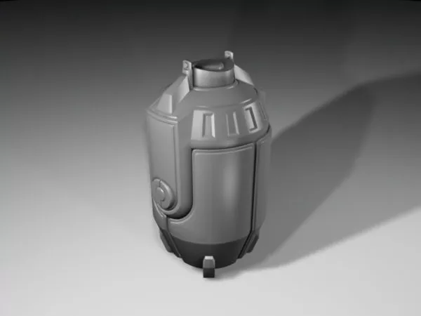 Futuristic Grenade 3d model Futuristic Grenade 3d model