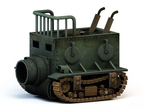 Steampunk Engine Wheels 3d model