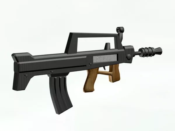 Type 95 Assault Rifle 3d model Type 95 Assault Rifle 3d model