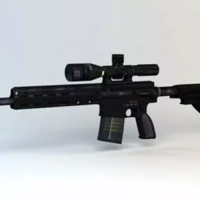 Hk417 Battle Rifle 3d model