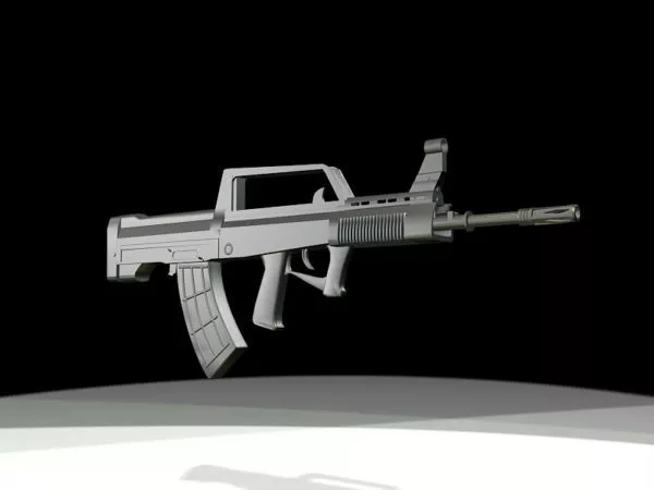 Qbz-95 Chinese Assault Rifle 3d model Qbz-95 Chinese Assault Rifle 3d model