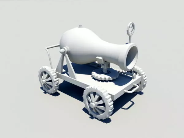 Artillery Turret 3d model