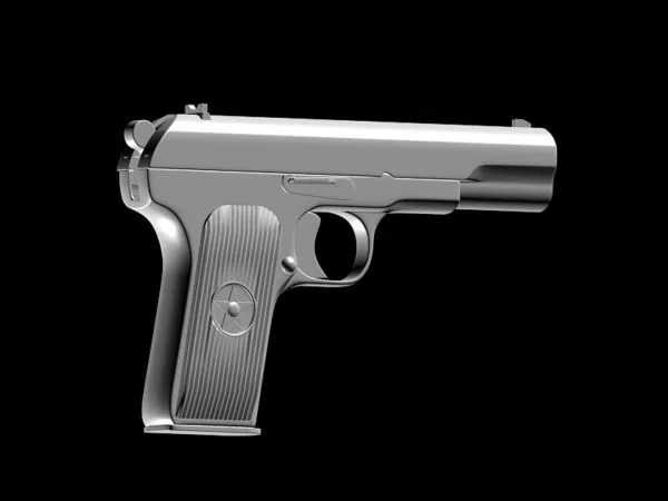 Type 51 Pistol 3d model Type 51 Pistol 3d model