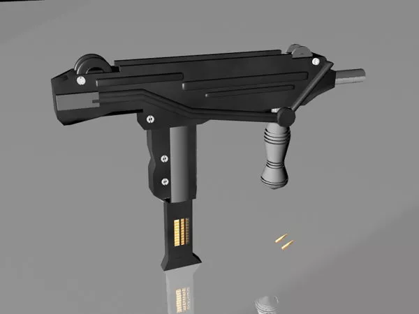Mini Uzi Submachine Gun 3d model Mini Uzi Submachine Gun 3d model
