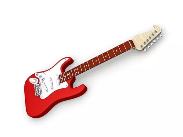 Four String Bass Guitar 3d model